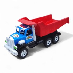 Машинка пластикова Фарго самоскид (синя кабіна червоний кузов)