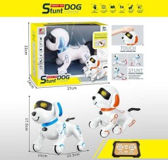 Песик на Р/К 2 кольори, акумулятор 3,7 V, музика, підсвічування, звуки, виконує команди, сенсорний датчик, в кор. /36/