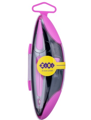 Циркуль  в твердом футляре START  ERGO розовый, KIDS Line