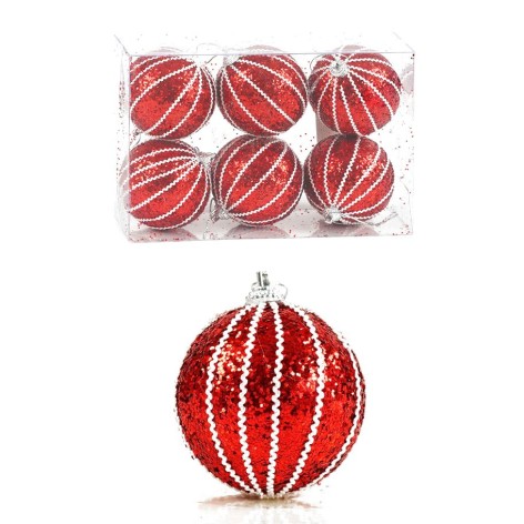 Новорічні прикраси D 35862 6шт в коробці