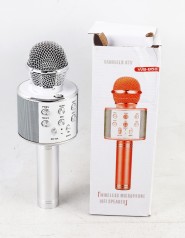 УЦЕНКА 20% Караоке мікрофон WS-858 СТАЛЬНИЙ //