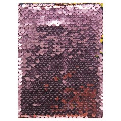 Блокнот Паетки розовый