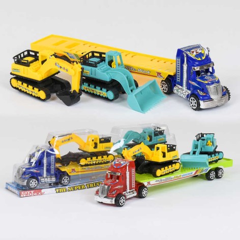 Трейлер 2 цвета, инерция, в слюде 14*48*10см 