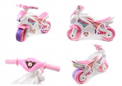 Мотоцикл бело-розовый для девочек Технок