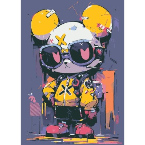 Картина по номерам "Бунтарь" 28x40 см