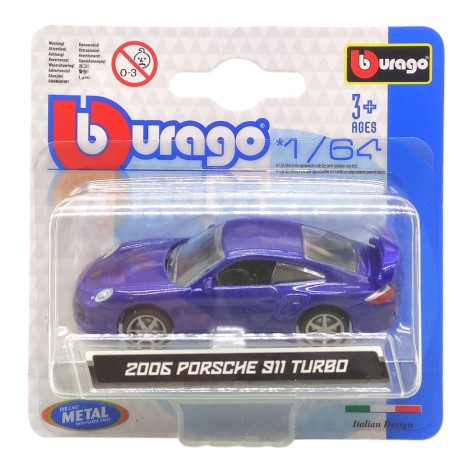 Машинка металличсіка Porsche 911 turbo синій