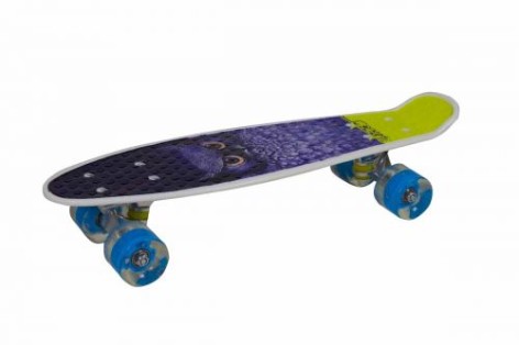 Пенні Борд MIC "Сова" з світними колесами 6 см PVC дека пластик підвіска алюміній (S29661)