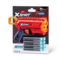 Скорострельный бластер X-Shot Excel Micro 2.0 Color Card (8 патронов)