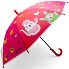 Зонтик (длина – 66 см, диаметр – 80 см) красный