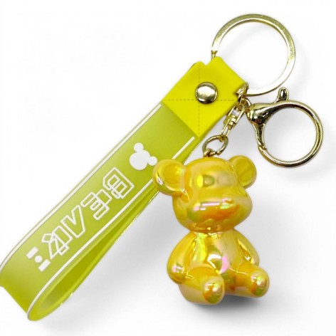 Брелок "Ведмедик Bearbrick" (жовтий)