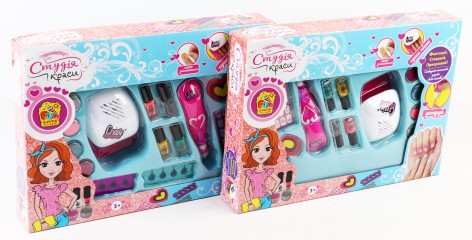 УЦЕНКА 30% Набор для маникюра 4FUN Game Club, сушка для ногтей на батар, распылитель блесток, в кор. 