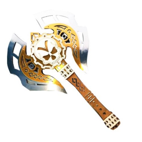 Сувенирный деревянный топор "Череп"