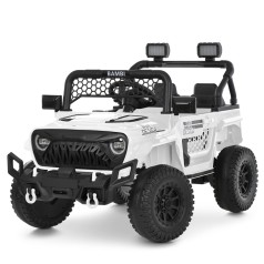 Джип M 6325EBLR-1 (1шт) 2,4G р/к, 1*12V9AH, 2*25W, MP3, USB, BLUETOOTH, TF, EVA, шкіра, світло, музика, білий