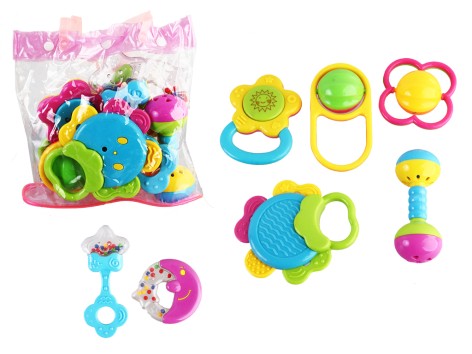 Погремушка 7шт, от 9см, в сумке, 19-19-4,5см 