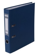 Папка-регистратор Lux односторонний Jobmax А4, 50мм PP, темно-синий, сборный