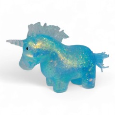 Жвачка-тянучка Единороги 11 см голубой