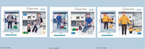 Кукла микс 3 вида, Кен, младенец, аксес, р-р куклы корр. 30см 