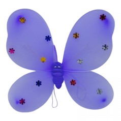 Крылья бабочки сиреневые со светом