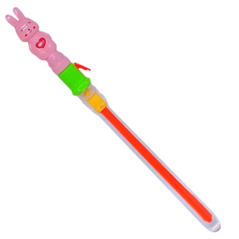 Мыльные пузыри "Зайчик", 49 см, раздвижная рамка (розовый)