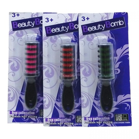 Мел для волос ZG 016 расческа, на листьях, ВЫДАЕТСЯ ТОЛЬКО микс видов