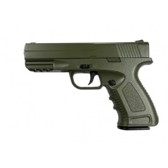 Страйкбольний пістолет Galaxy металевий зелений пружинний 6 мм (G39G)