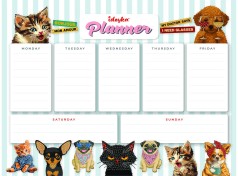 Планер на магнитной основе с алмазной мозаикой Ideyka 