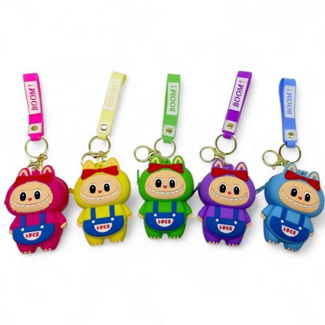 Гаманець силіконовий "Лабубу/ Labubu" ЦІНА ЗА 12 ШТУК В УПАКОВЦІ