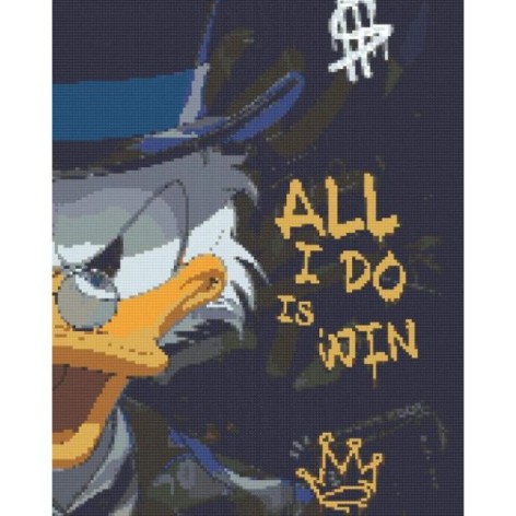 Алмазная мозаика "Скрудж Макдак" 40х50 см