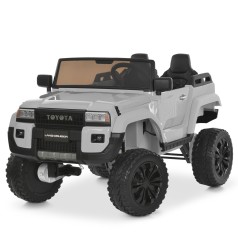 Джип машина на акумуляторі M 6296EBLR-11(24V) (1шт) 2,4G р/к, 4мотори45W, 1акум24V7AH, EVA, MP3, USB, TF, BLUETOOTH, шкіра, музика, світло, сірий