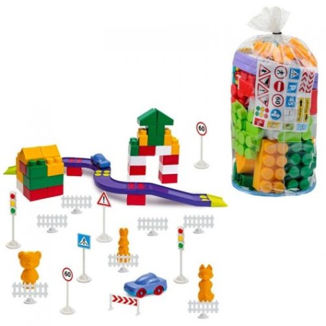 Конструктор пластиковий №3, 80 подітий.