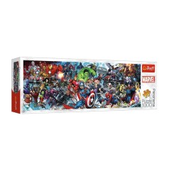 Пазли - (1000 елм. Панорама) - "Приєднуйся до Всесвіту Марвел"  / Marvel/ Trefl 1