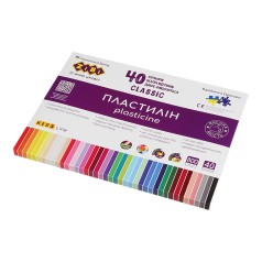 Пластилин CLASSIC 40 цветов, 800 г, KIDS Line