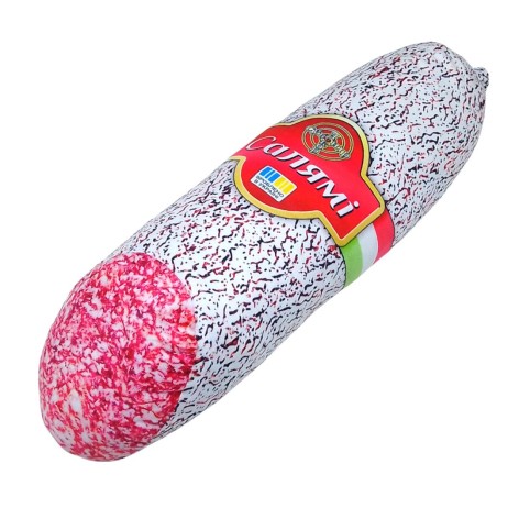 М'яка іграшка Сувенир Декор "Ковбаса салямі" 46 см біла (KOV-S)