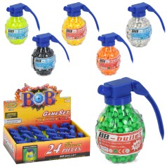 Пулі BB-5 500шт.у вигляді гранати,банка 5кол. /9/216/%24шт.в кор.33*9,5*23см