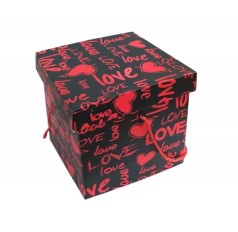 Коробка подарочная, раскладная 25*25*26,5см, LOVE /100/