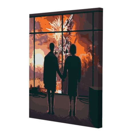 Картина за номерами Riviera Blanca "Палаюче прекрасне" 40x50 см (RB-0345)