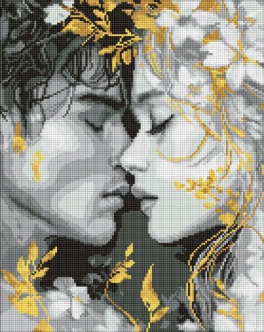 Алмазная мозаика - "Взгляд губами" ©art_selena_ua, 40х50см