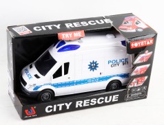 УЦЕНКА 30% Машинка Поліція світлові та звукові ефекти, в кор. /24/