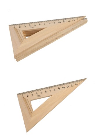 Трикутник дерев'яний 16 см 30*60 5шт