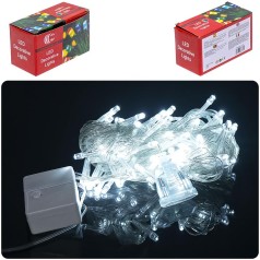 Гирлянда электрическая 100(80L) 9M холодный белый LED D-11