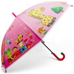 Зонтик (длина – 66 см, диаметр – 80 см) розовый