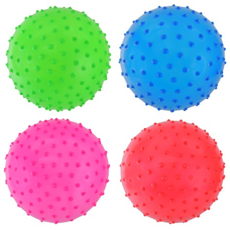 М'яч гумовий розмір 22 см, 60 грам, 4 кольори, п/е /400/