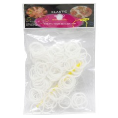 Резинки для плетения, белый (12 наборов)