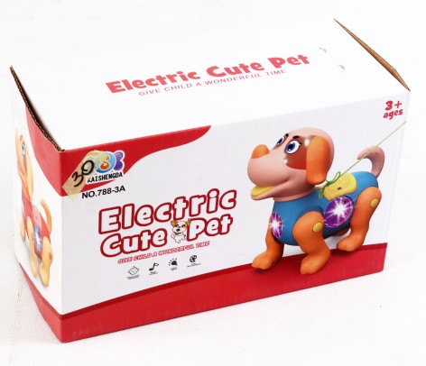 УЦІНКА 30% Животна муз. песик,3 кольори мікс, світло, звук, рух, кор. 21,5*10*13,3см 