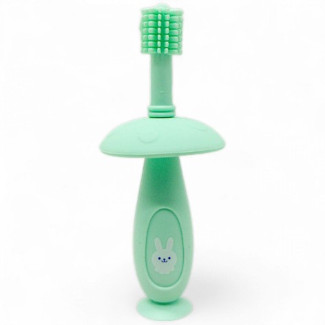 Силіконова зубна щітка з обмежувачем м*ятна