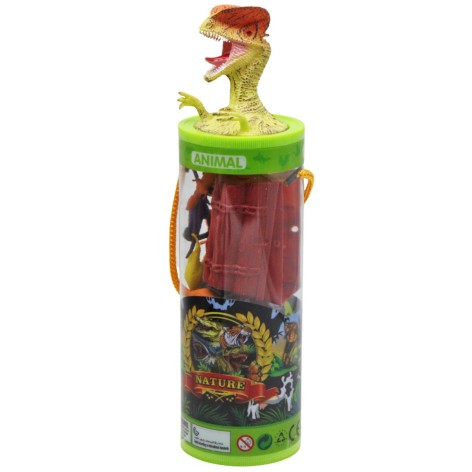 Набір фігурок у тубі "Динозаври" (15 елем)