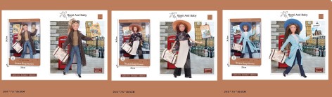 Лялька типу Барбі, мікс 3 види,в стильному демі одязі, аксес, р-р ляльки кор. 29см 