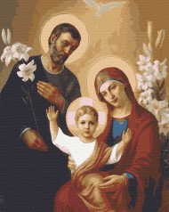 Картини за номерами Ісус, Марія, Йосиф (40x50) (RBI-004)