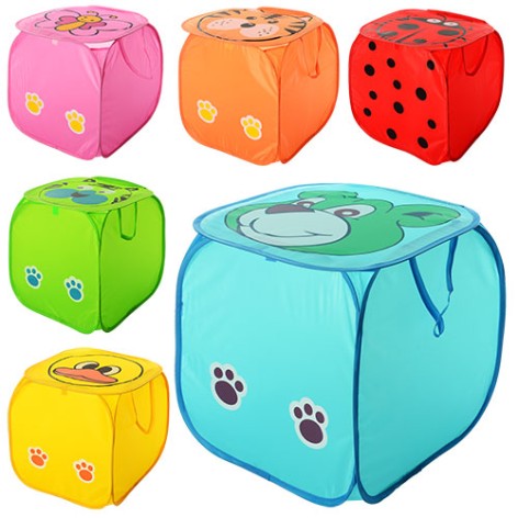 Кошик для іграшок тварина, висота 45 см, кришка-липучка, ручки, 6 видів, 45-45 см