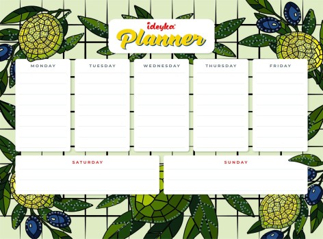 Планер на магнитной основе с алмазной мозаикой Ideyka 